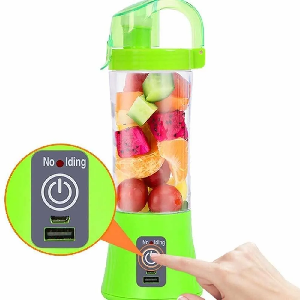 0739 Portable Blender Juicer Cup USB Rechargeable Electric Automatic Vegetable Juicer Cup Lemon Orange Maker Mixer Bottle Drop 380ml