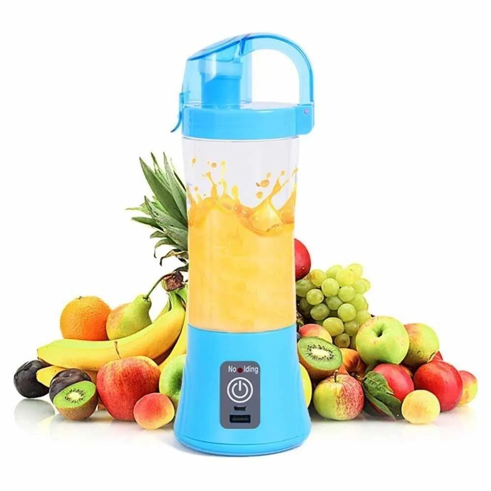 0739 Portable Blender Juicer Cup USB Rechargeable Electric Automatic Vegetable Juicer Cup Lemon Orange Maker Mixer Bottle Drop 380ml