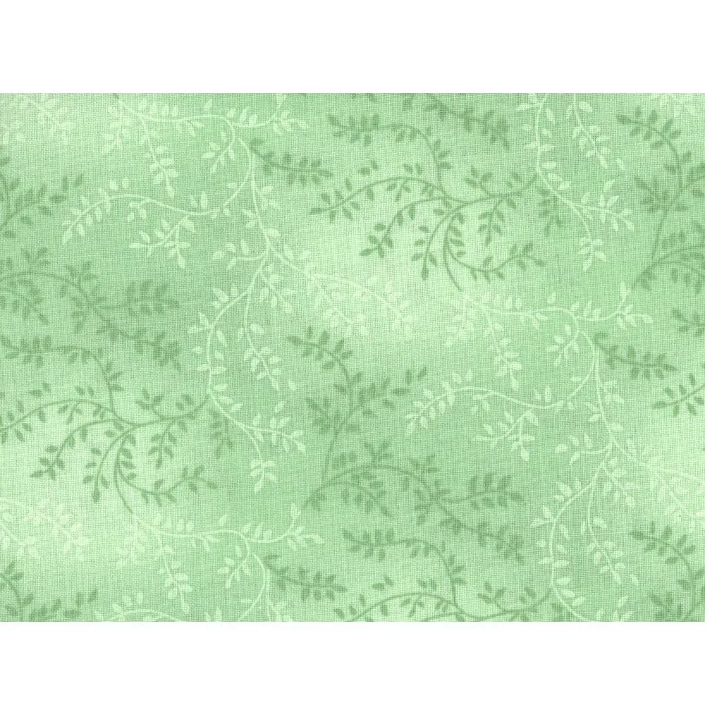 108" Vine Quilt Backing Fabric - Light Green