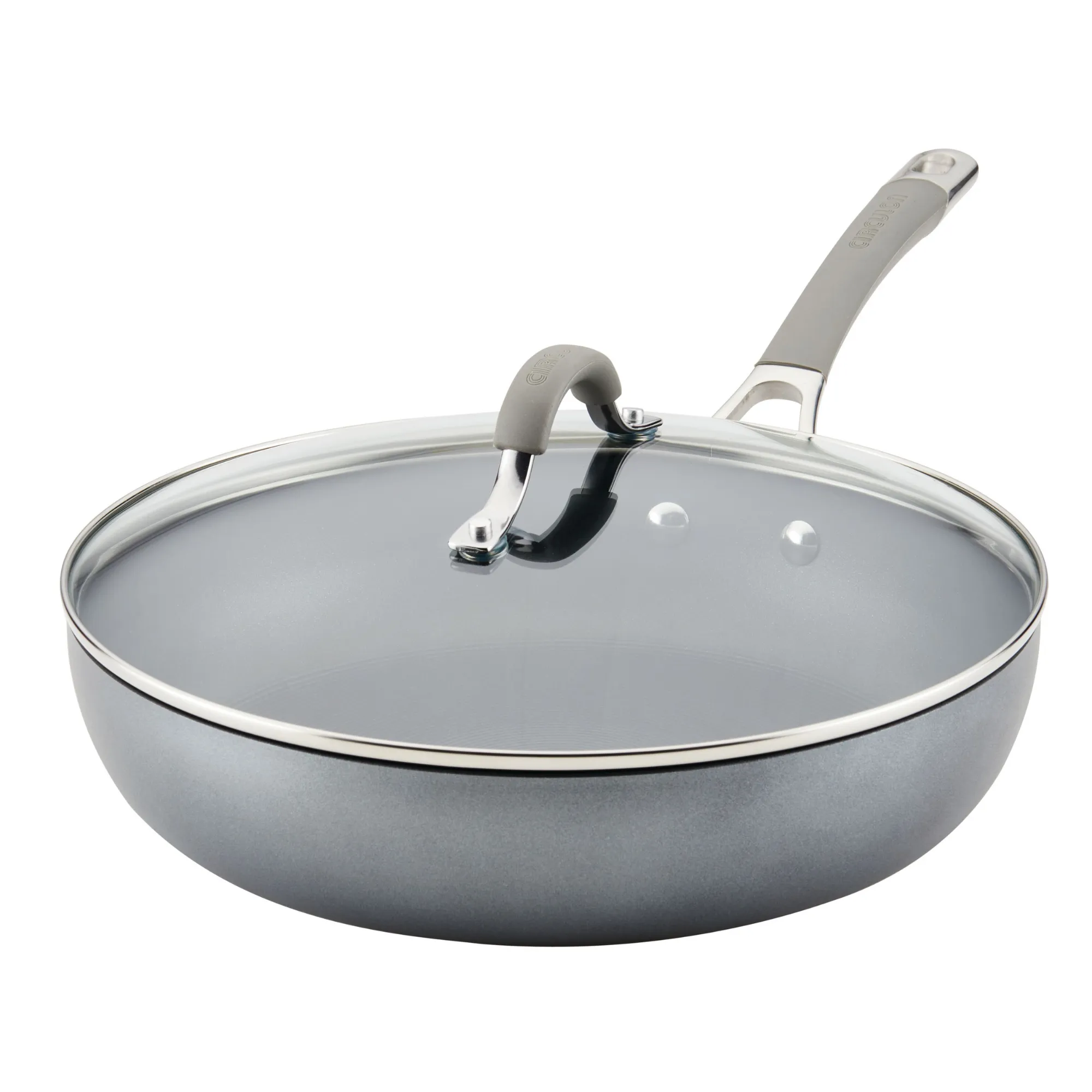 12-Inch Nonstick Deep Frying Pan with Lid