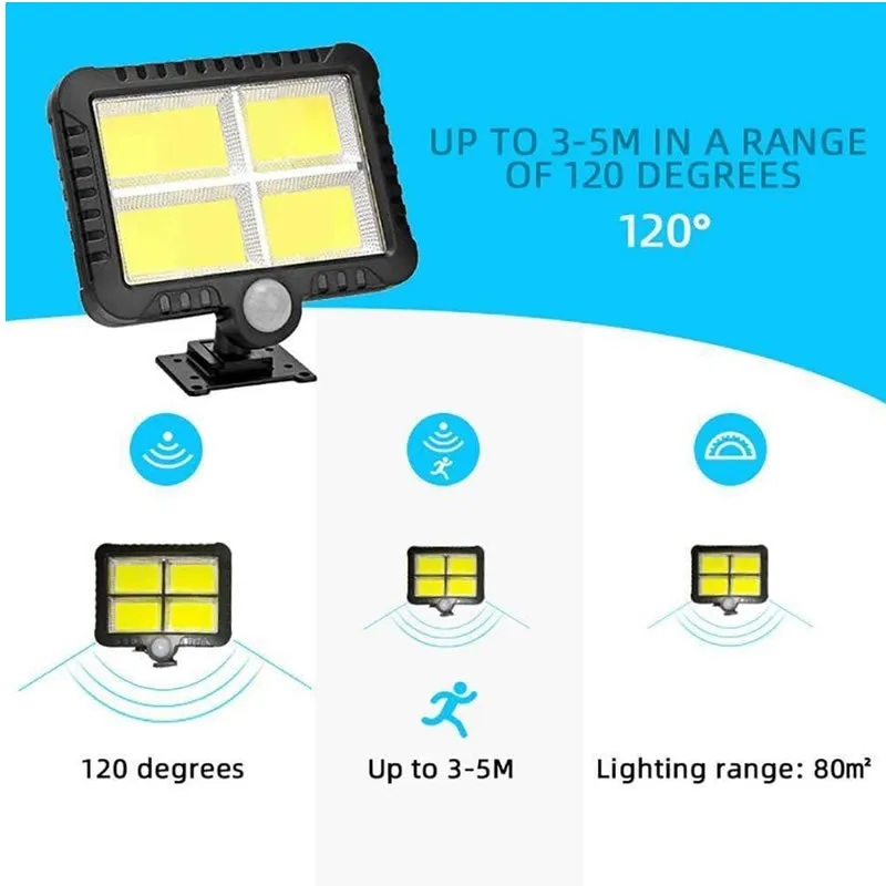 128 Cob Split Solar Wall Light Lf-1530