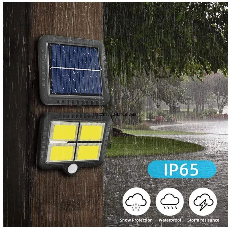 128 Cob Split Solar Wall Light Lf-1530