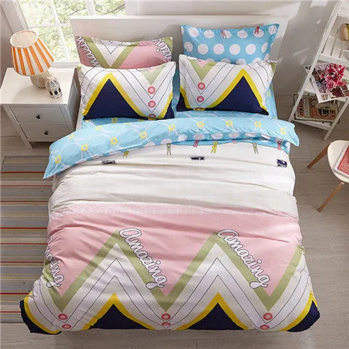 2017 new style fashion style queen/full/twin size bed linen set bedding set sale bedclothes duvet cover bed sheet pillowcases