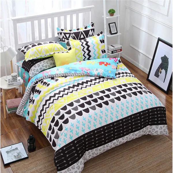 2017 new style fashion style queen/full/twin size bed linen set bedding set sale bedclothes duvet cover bed sheet pillowcases