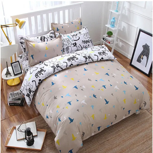 2017 new style fashion style queen/full/twin size bed linen set bedding set sale bedclothes duvet cover bed sheet pillowcases