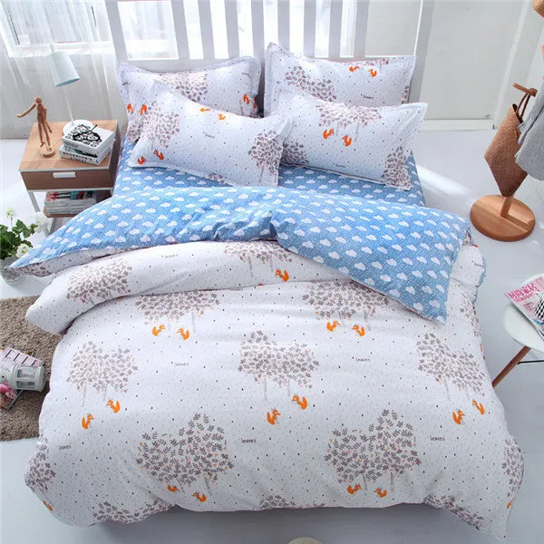 2017 new style fashion style queen/full/twin size bed linen set bedding set sale bedclothes duvet cover bed sheet pillowcases