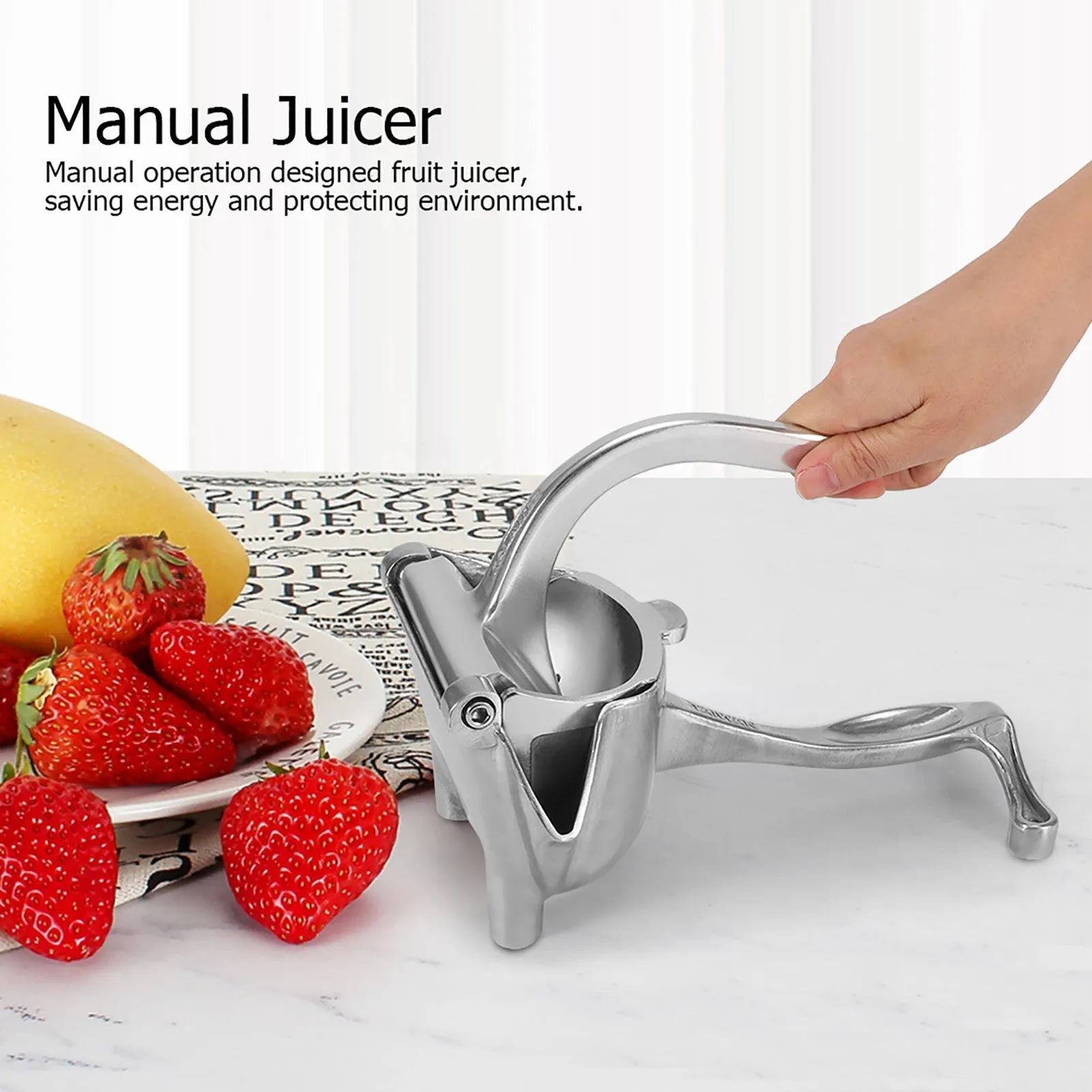 2445 Manual Aluminium and Steel Fruit Press Juicer