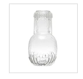 28 oz. Embossed Glass Carafe