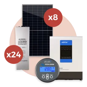 2V Gel 48V 1000Ah Two Bedroom Off-Grid Solar Kit set