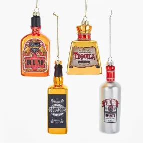 4-5.5" Alcohol Drink Bottle Ornament (4 Styles – Sold individually)