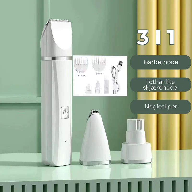 4-in-1 pet hair shaver - quiet and efficient