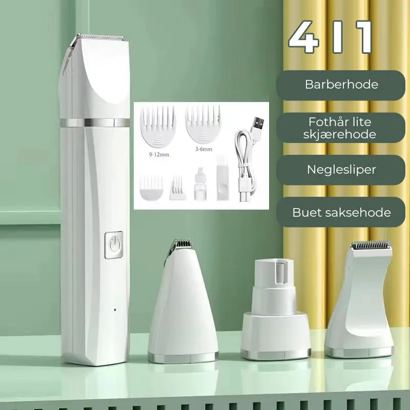 4-in-1 pet hair shaver - quiet and efficient