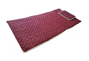 4us Lifecare Bio Magnetic Mattress Topper/Pad Maroon (3 x 6 feet) With1 Pillow