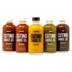 5 Pack Cutino Sauce Co. Hot Sauce