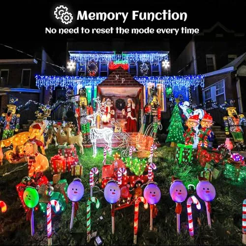 66ft Icicle Lights for Outside, Red and Green Christmas Lights Outdoor Indoor, 640 LED Twinkle String Lights with 120 Drops, Clear Wire Short Curtain Lights for Thanksgiving Room Home Wall Bedroom