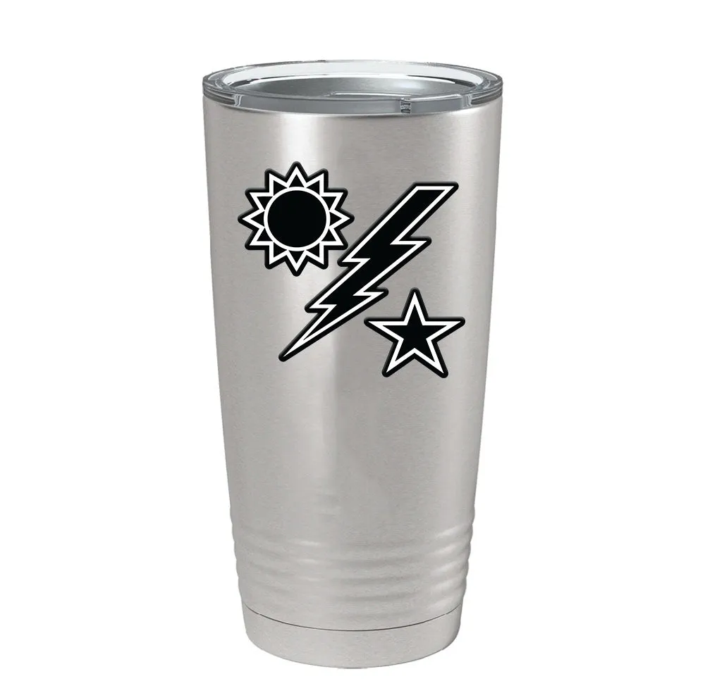 75th Star Sun Bolt Tumbler