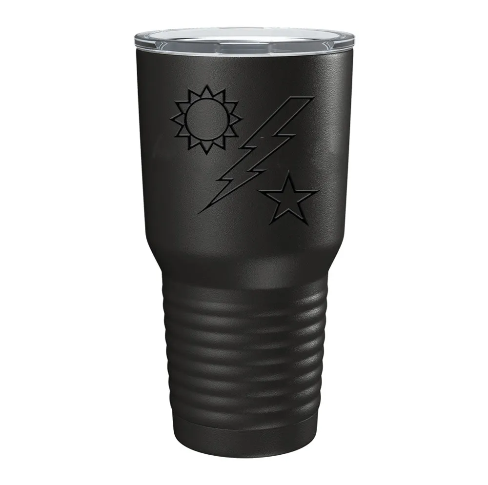 75th Star Sun Bolt Tumbler