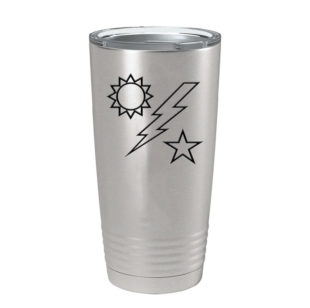 75th Star Sun Bolt Tumbler