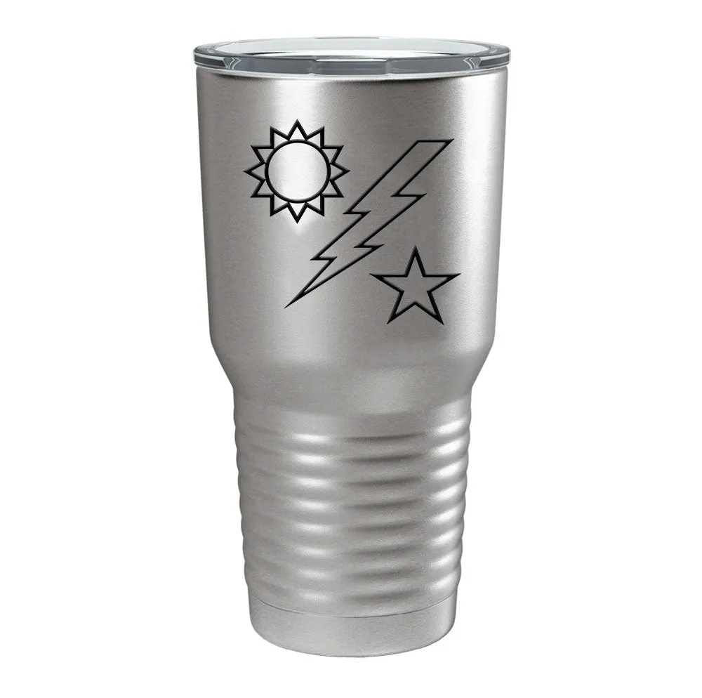 75th Star Sun Bolt Tumbler