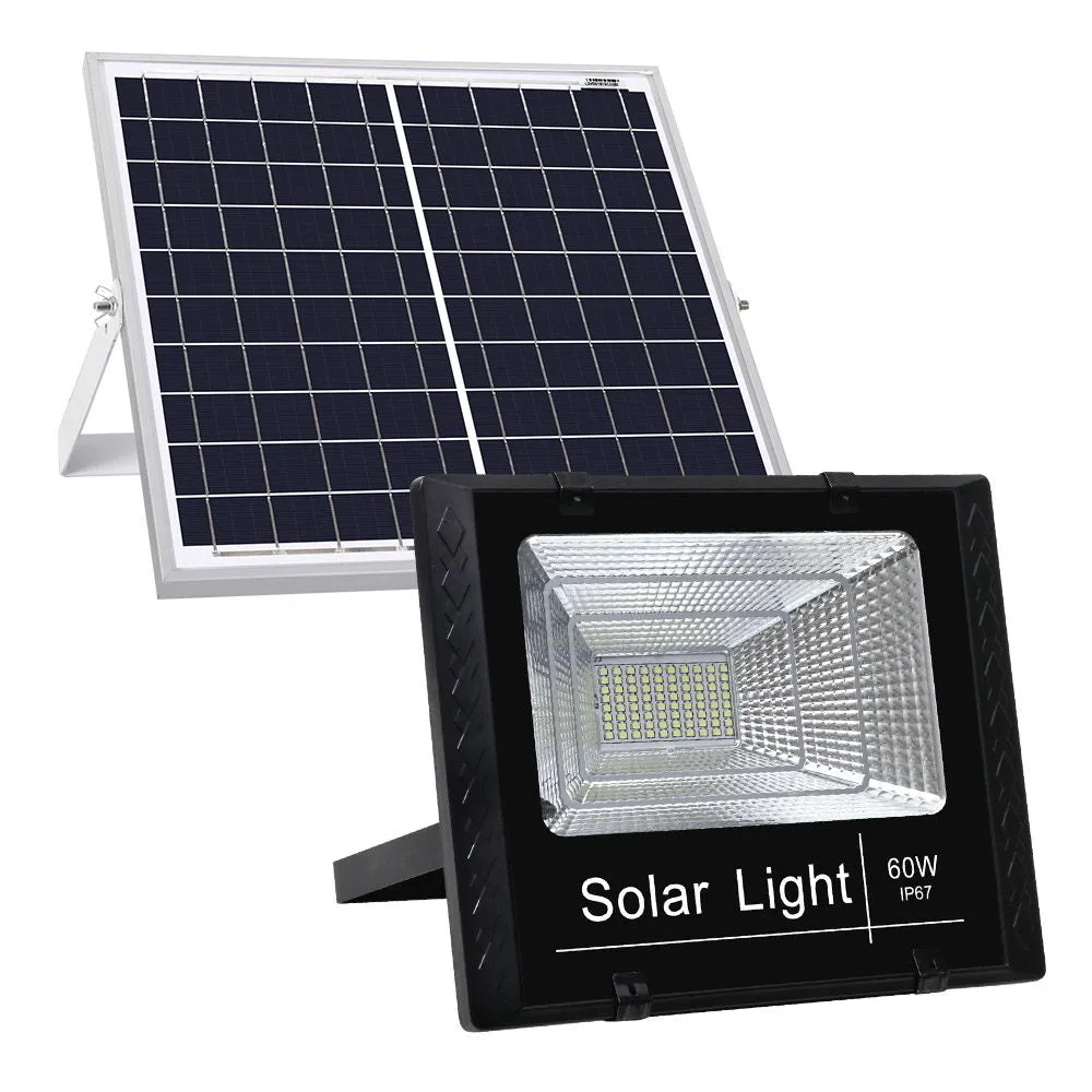 80 LED Solar Street Light 60W IP67 Waterproof Motion Sensor Leier