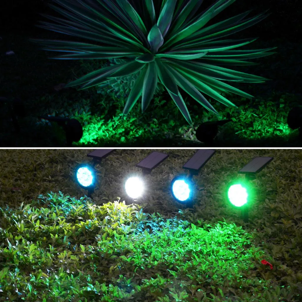 9 LED Spotlight Outdoor Solar Lawn Light Waterproof For Home/Garden/Wedding