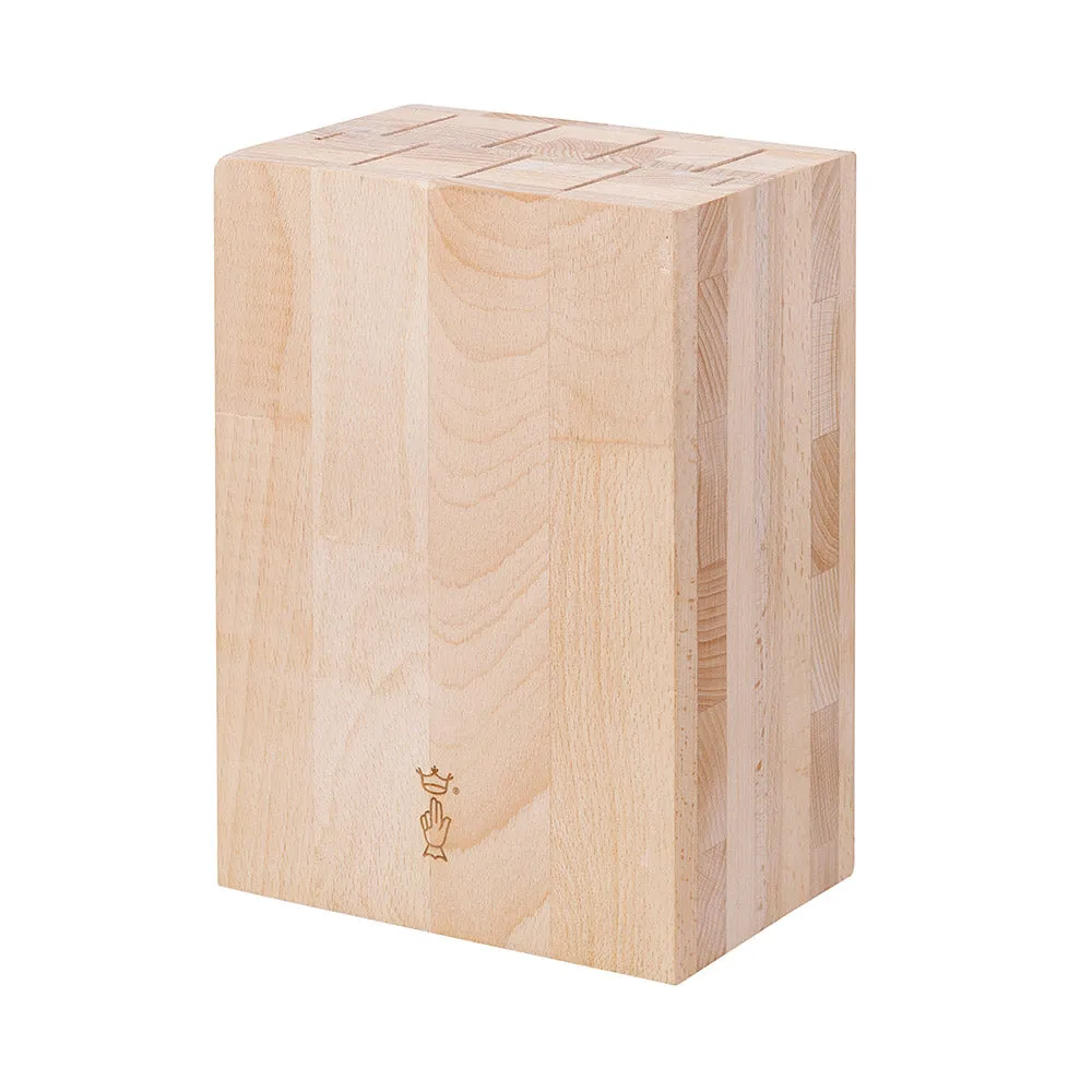 9-Slot Beech Wood Knife Block