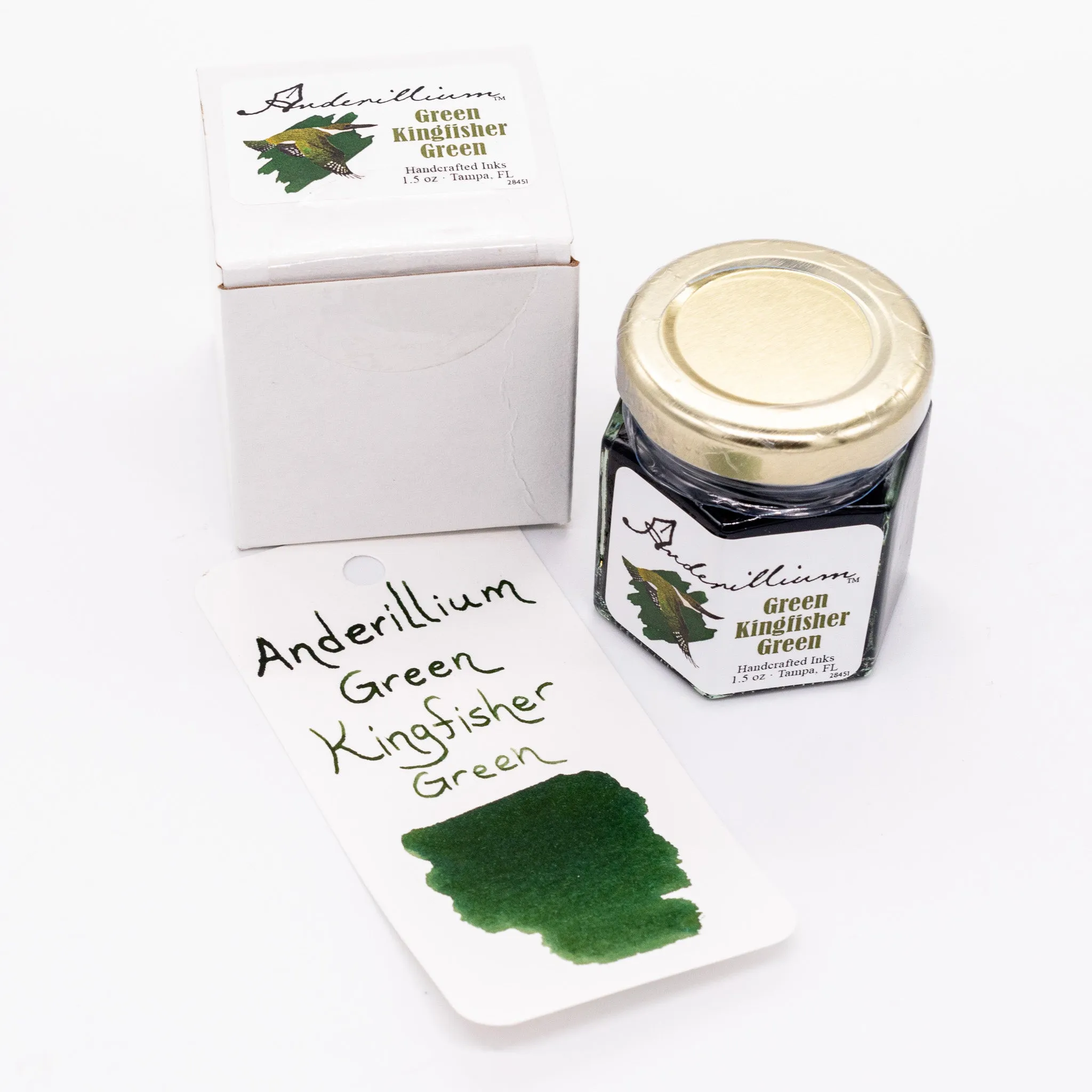 Anderillium Green Kingfisher Green Ink Bottle