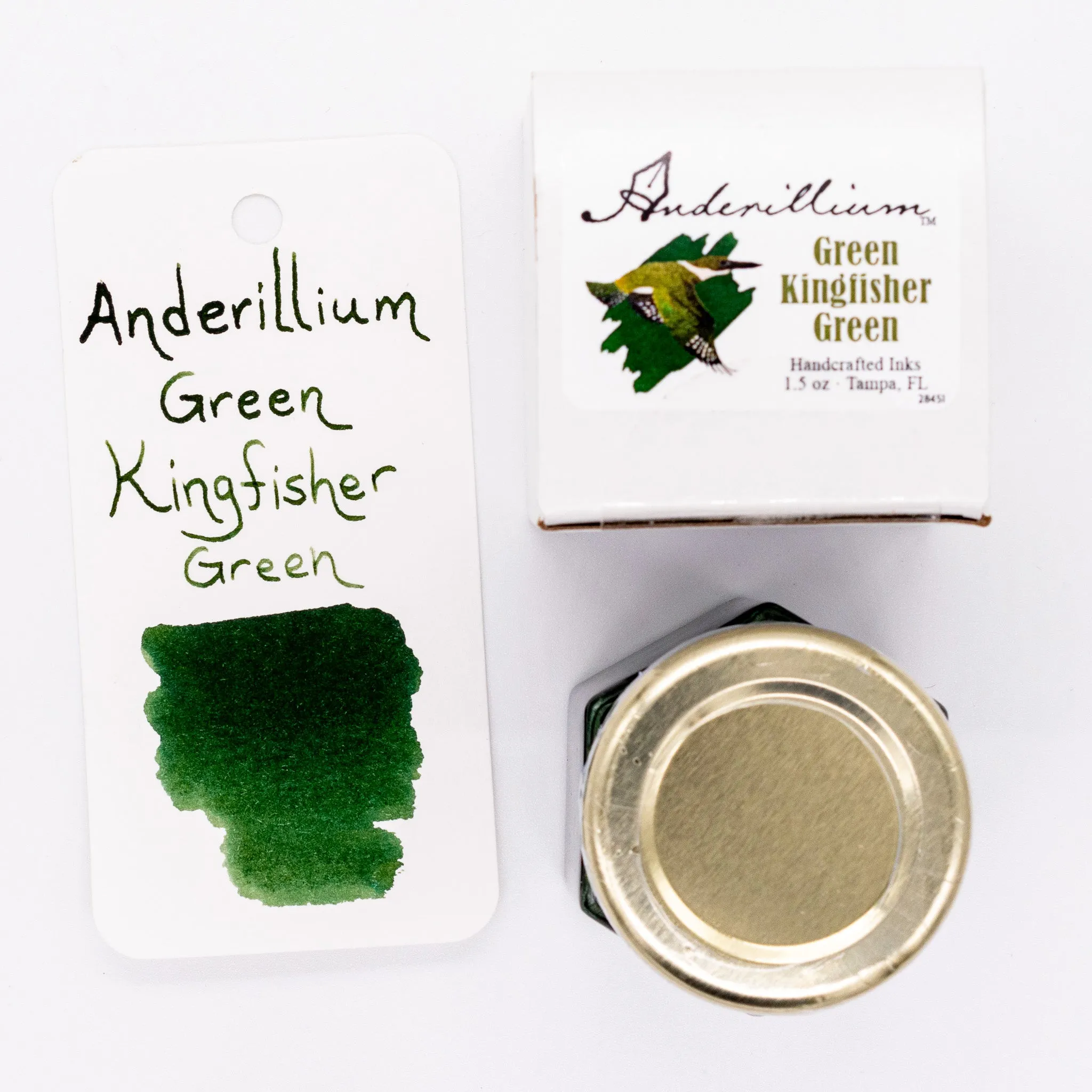 Anderillium Green Kingfisher Green Ink Bottle