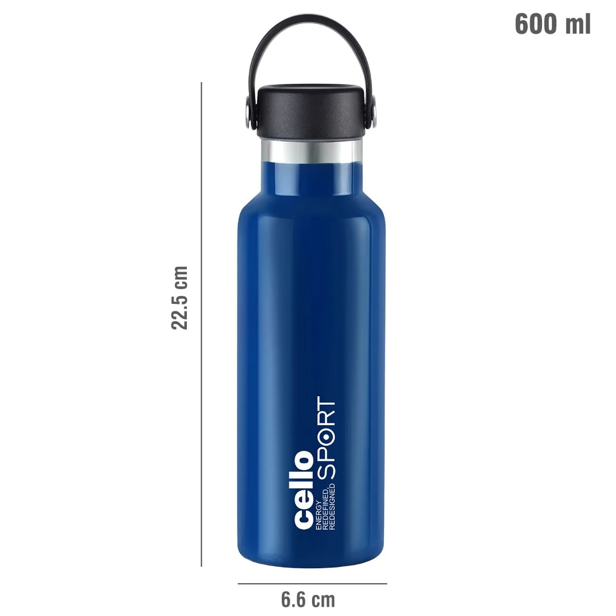 Aqua Bliss Flask, Vacusteel Water Bottle, 600ml