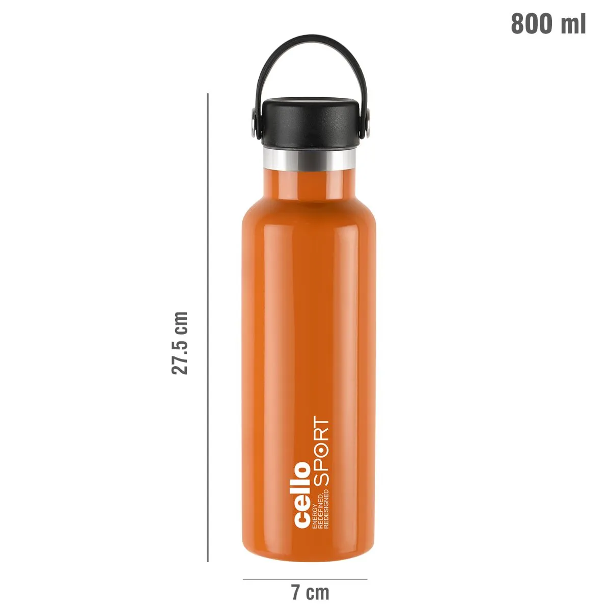 Aqua Bliss Flask, Vacusteel Water Bottle, 800ml