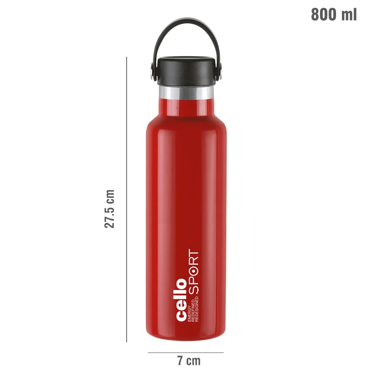 Aqua Bliss Flask, Vacusteel Water Bottle, 800ml