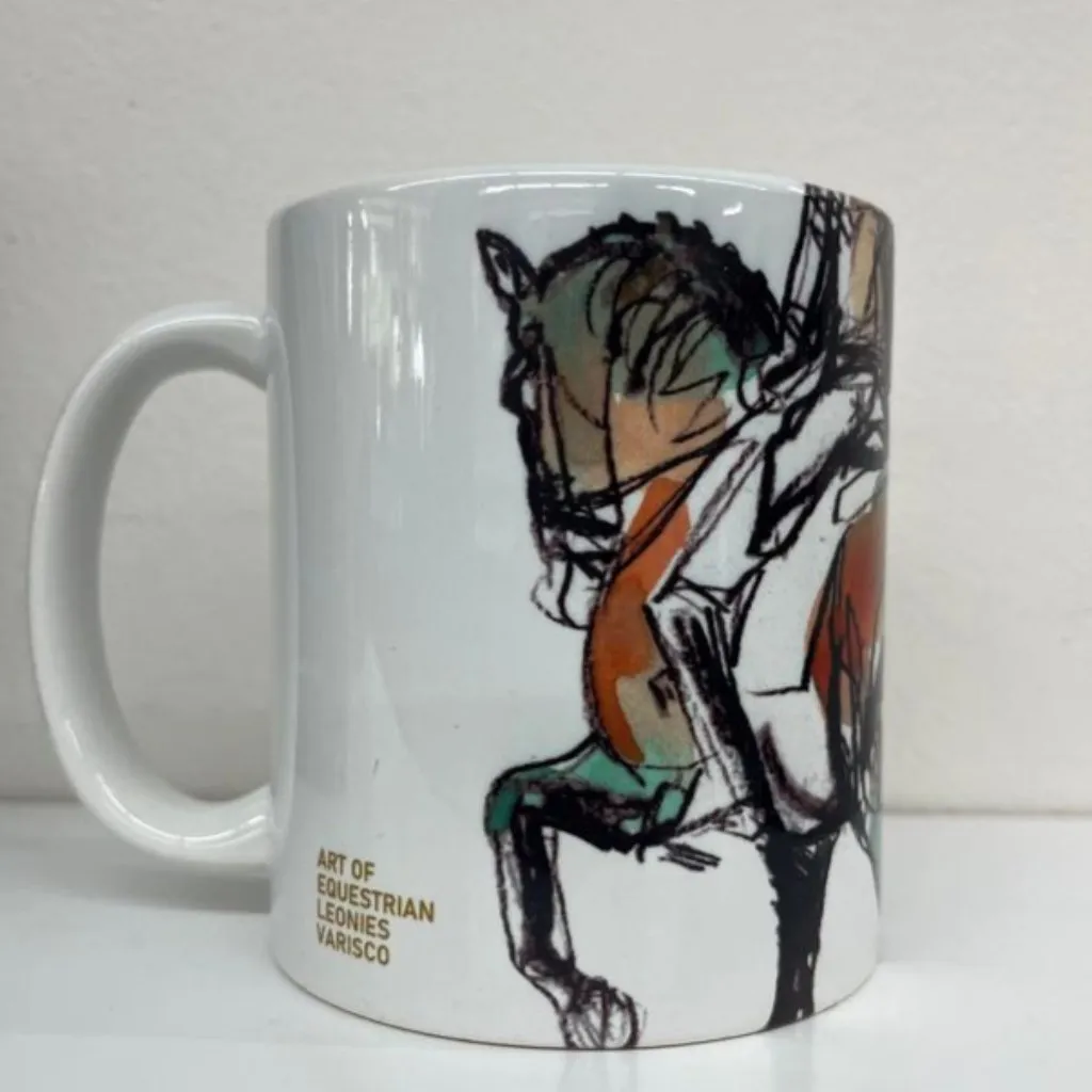 Art of Equestrian Dressage Mug Green