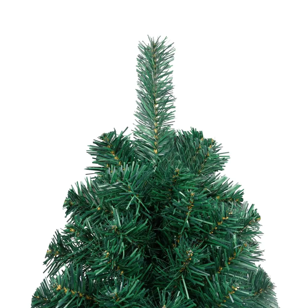 Artificial Half Pre-lit Christmas Tree with Ball Set Green 150 cm