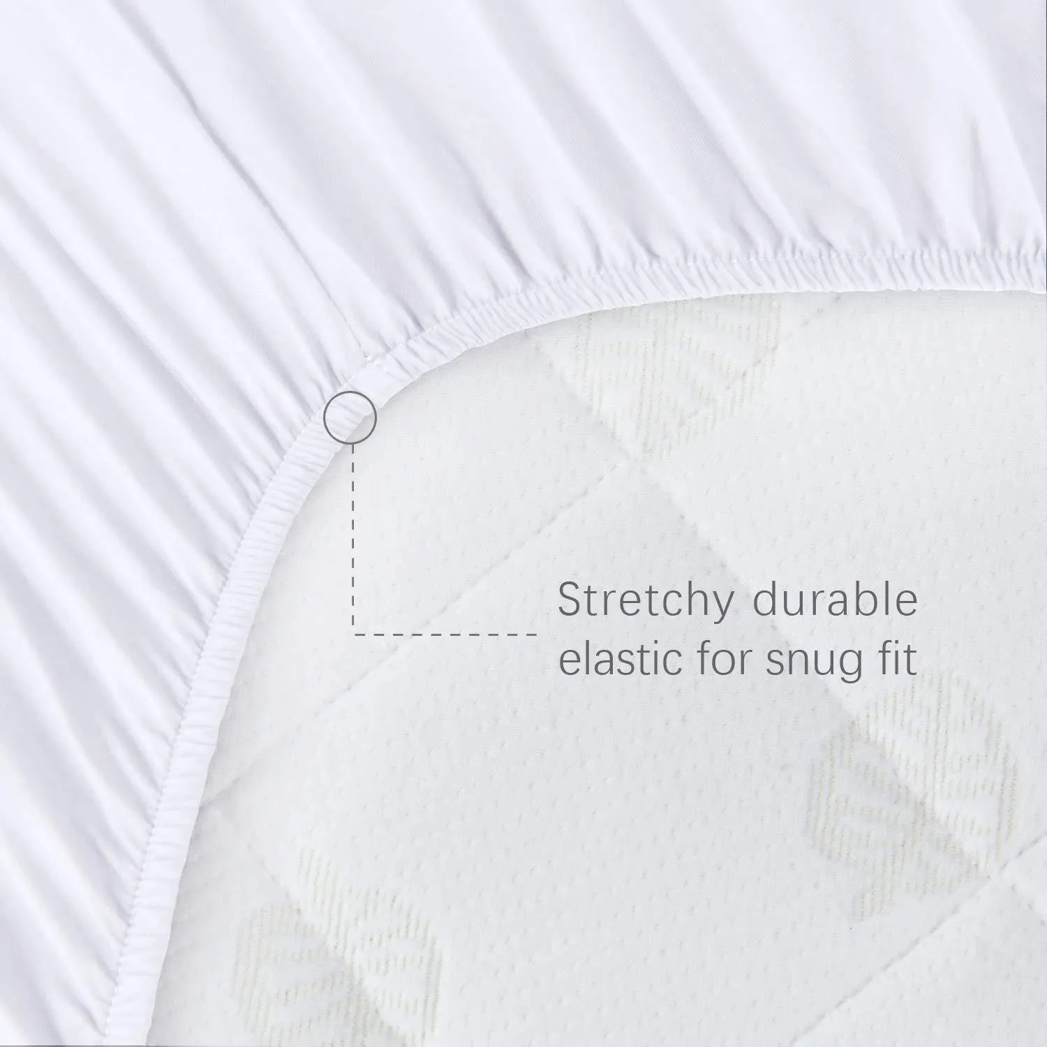 Bassinet Mattress Pad Cover - Fits Mika Micky Bedside Sleeper, 2 Pack, Bamboo, Waterproof