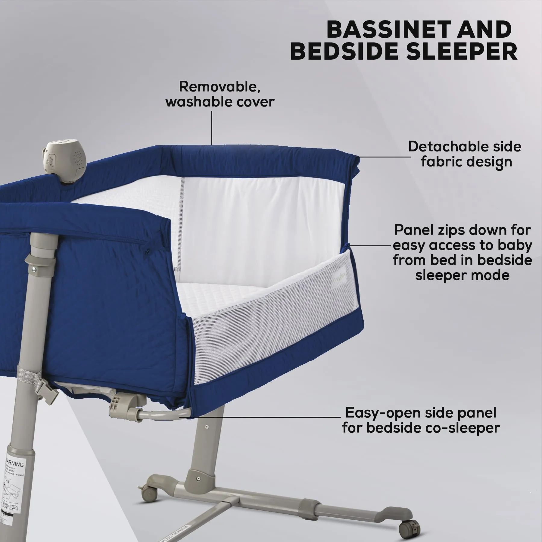 BAYBEE Cradella Cradle for Baby Cot with Adjustable Height, Portable & Mosquito Net