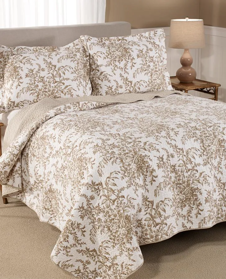 Bedford Mocha Quilt Set