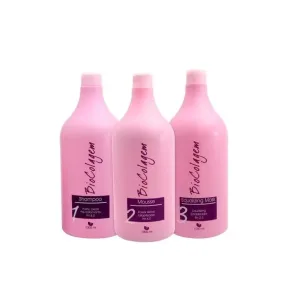 Biocolagem Biocollage Progressive Brush Blond Hair Kit 3x1000ml - Manga Rosa