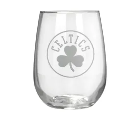 Boston Celtics 17 oz. Stemless Wine Glass