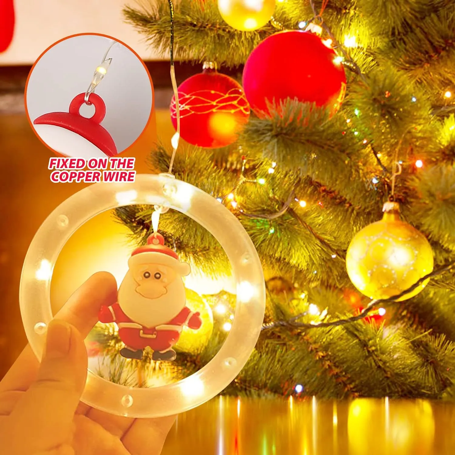 Bulk Christmas Window Lights Ornaments 118 Ft LED Xmas String Lights for Bedroom Xmas Tree Home Garden Decor Wholesale