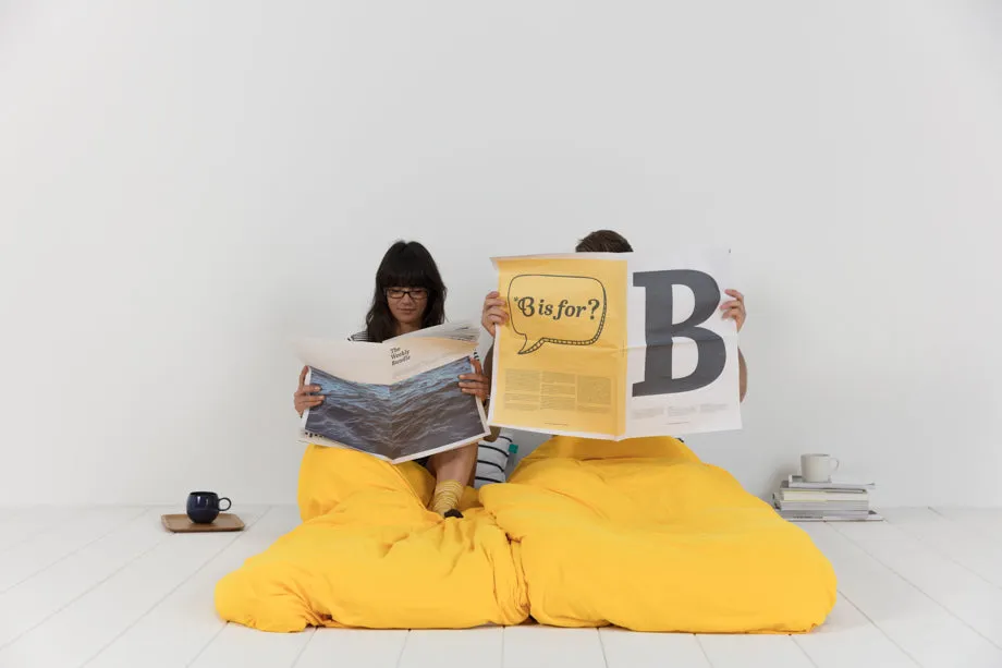 BUNDLE BEDS - Sunshine Navy (Yellow)