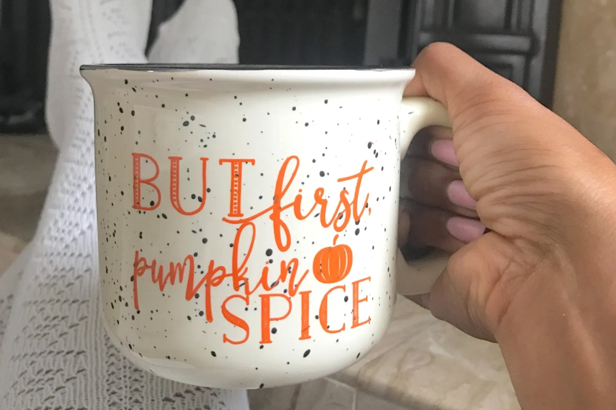 But First, Pumpkin Spice Campfire Coffee Mug