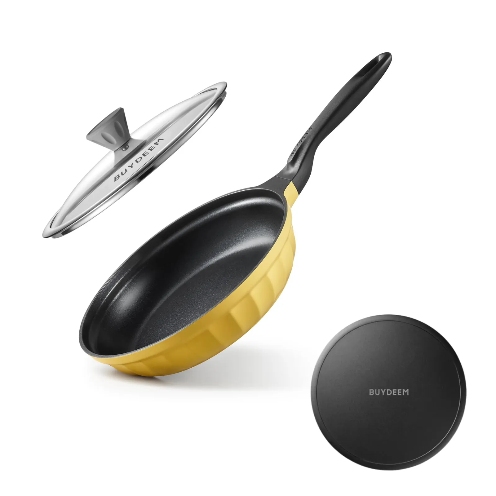 Cast Aluminum Nonstick Frying Pan &  Heat Diffuser - Bundle Offer