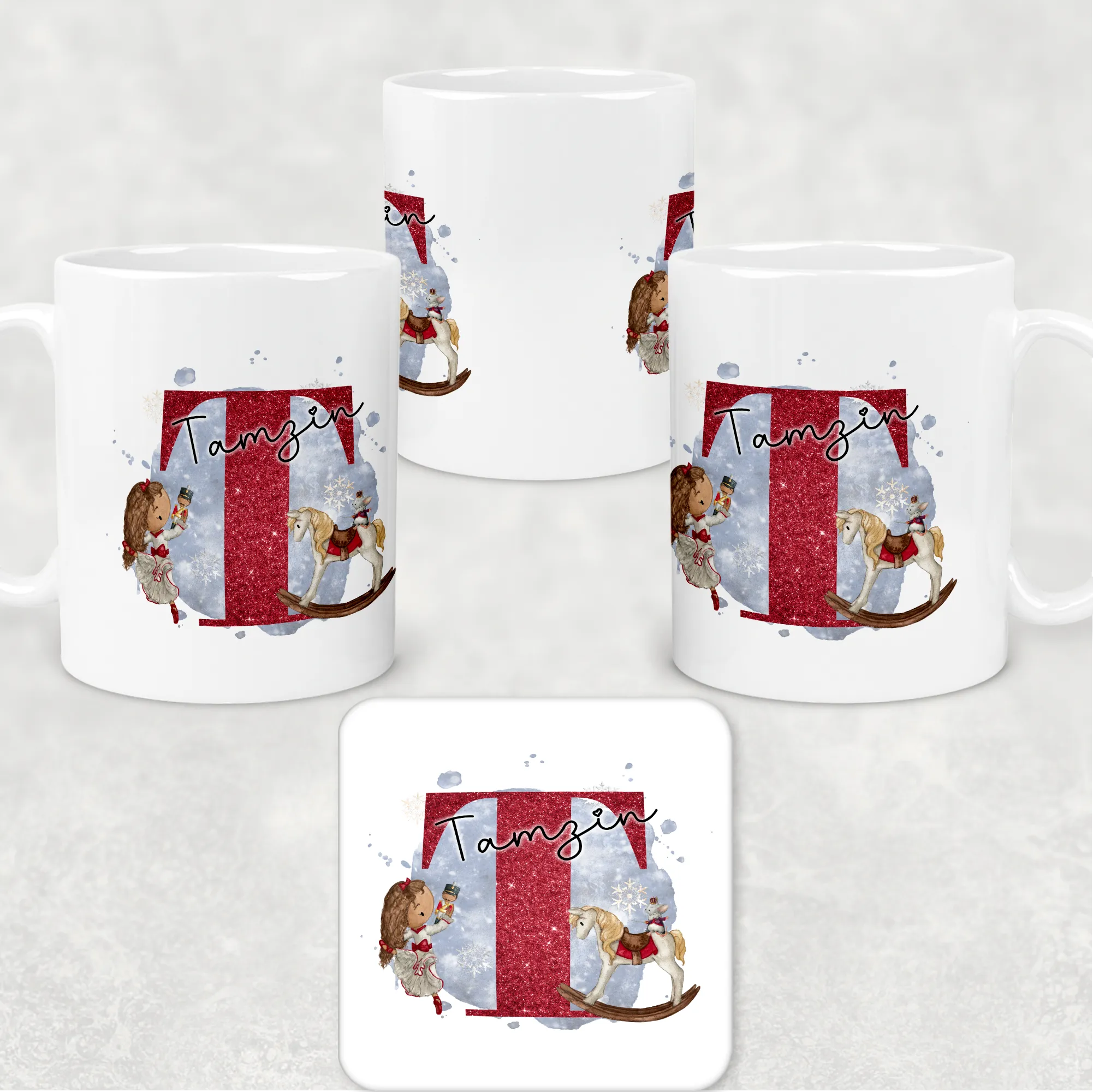 Christmas Ballet Dancer Personalised Christmas Eve Mug