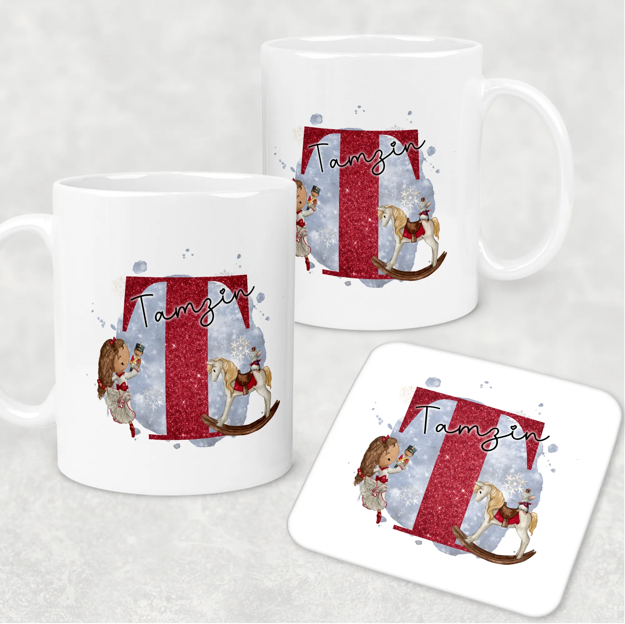 Christmas Ballet Dancer Personalised Christmas Eve Mug