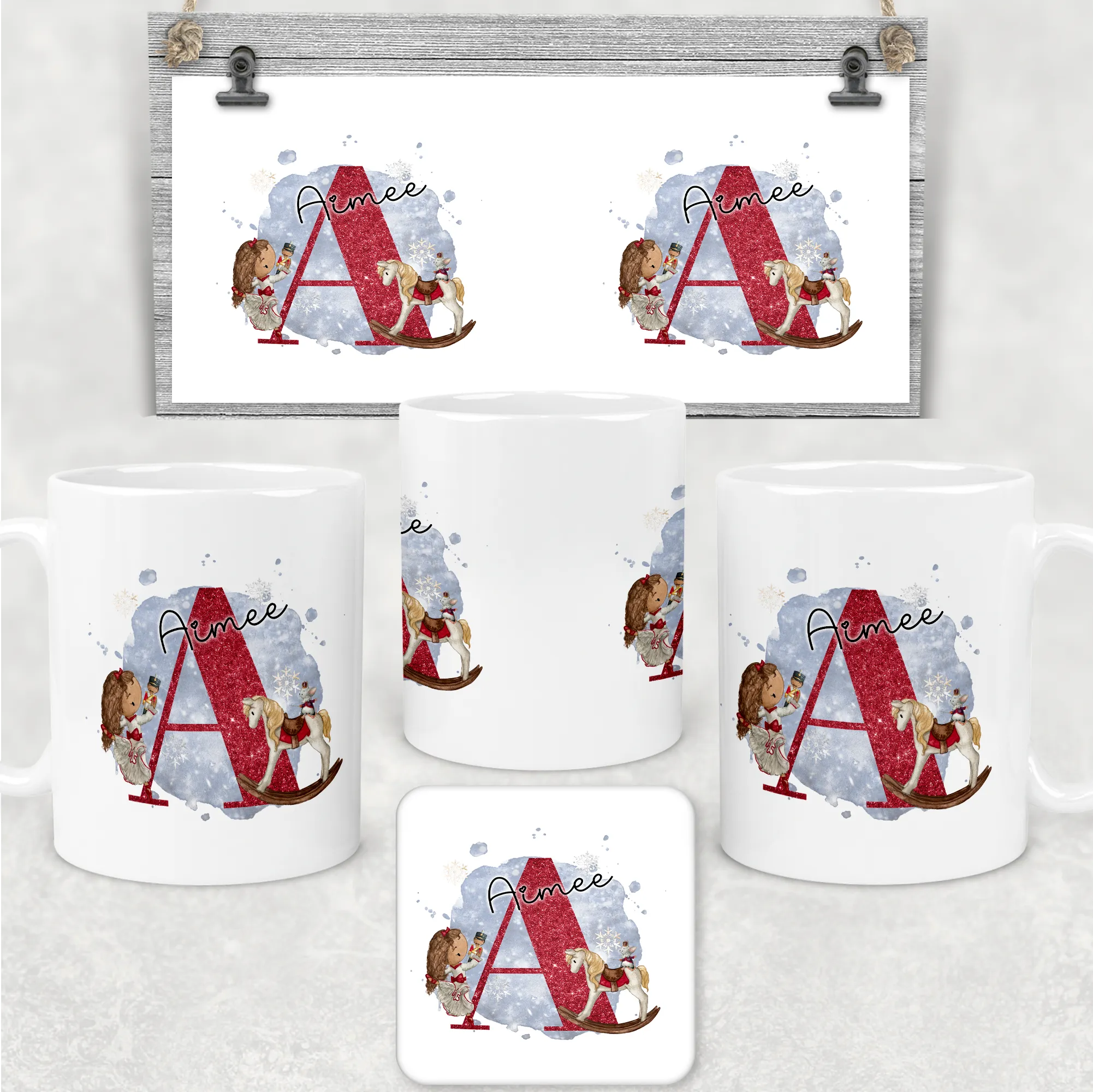 Christmas Ballet Dancer Personalised Christmas Eve Mug