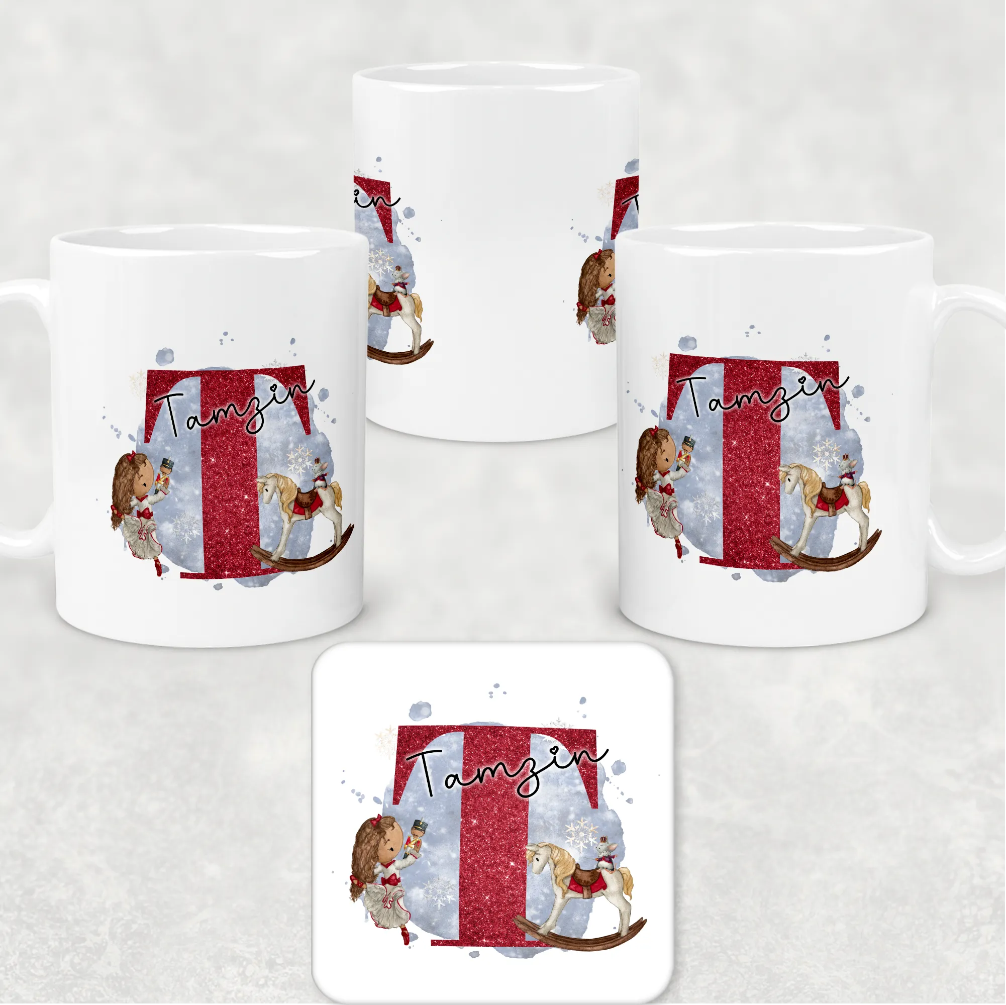 Christmas Ballet Dancer Personalised Christmas Eve Mug