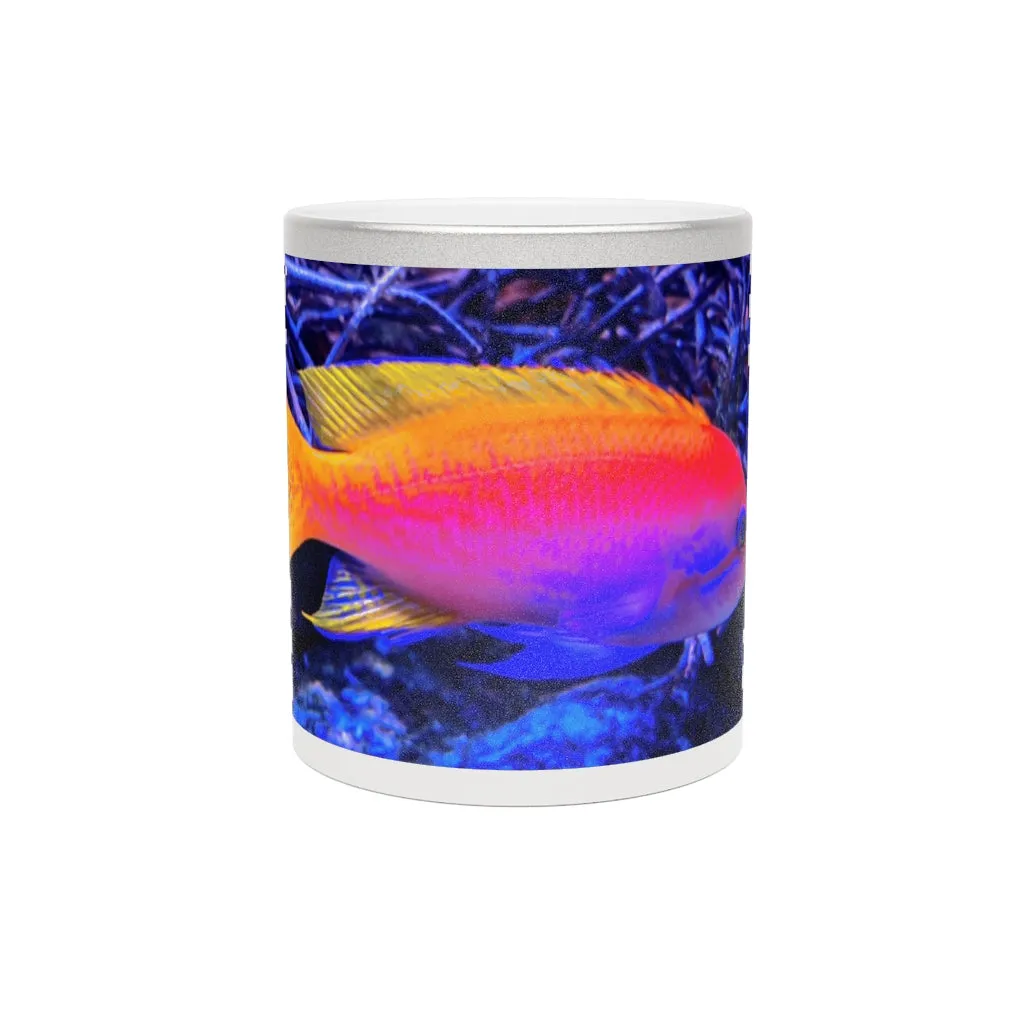 Colored Fish Metallic Mug (Silver / Gold)