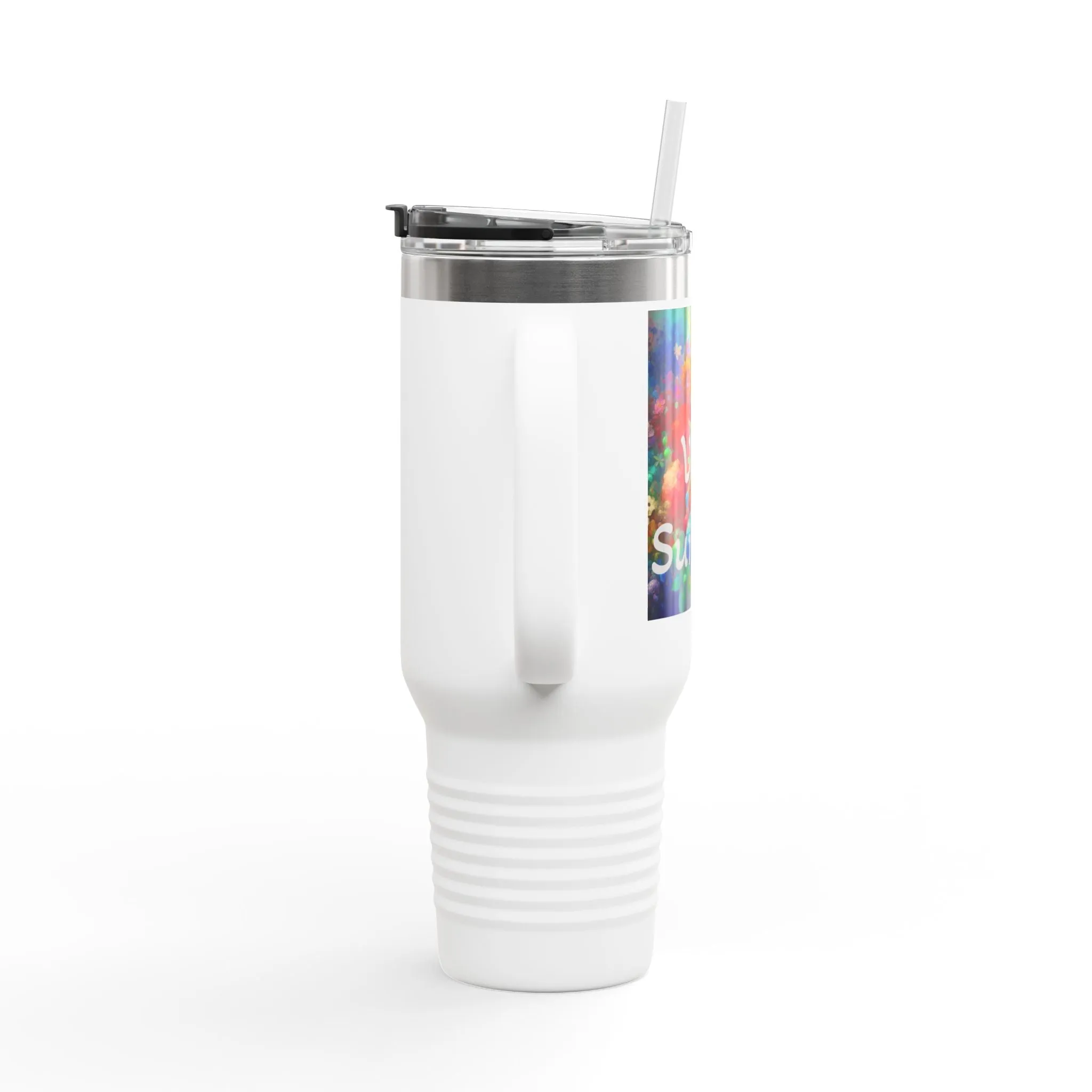 Colorful Insulated Travel Mug - 40oz You Will Survive