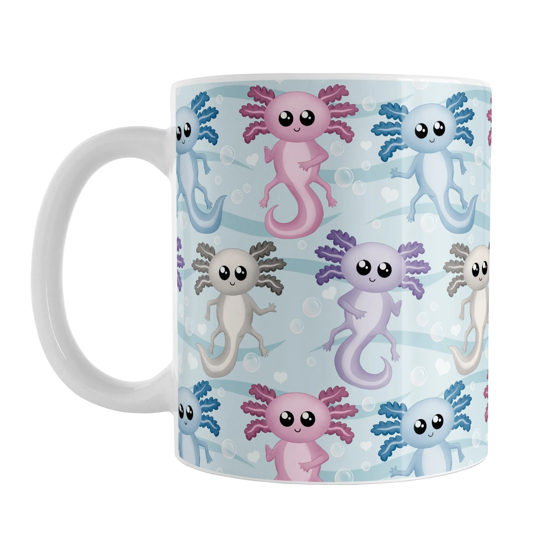 Colorful Underwater Axolotl Mug