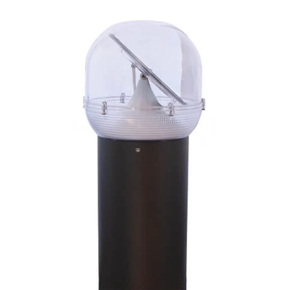 Commercial Solar LED Bollard Light in Dark Grey